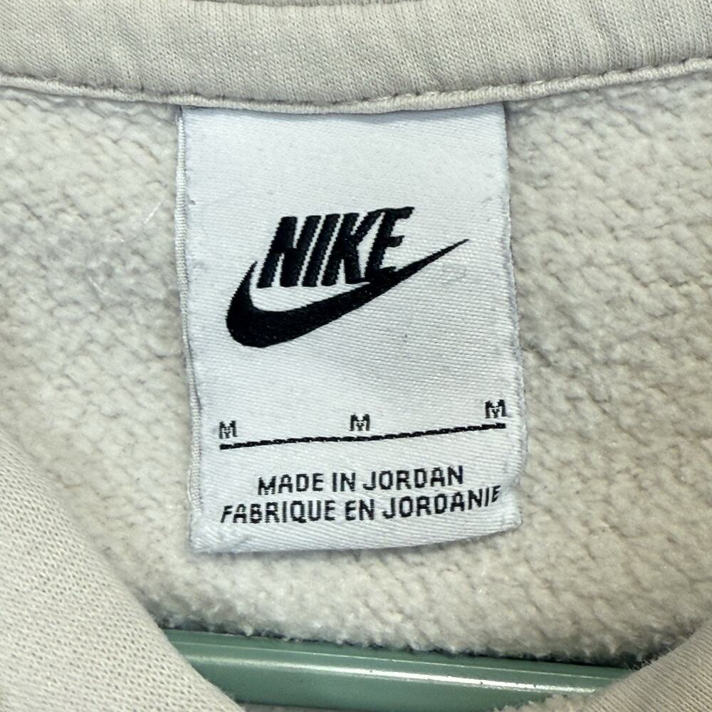 Nike Sportswear Club Fleece Pullover Hoodie Mens Medium Light Bone BV2654-072 - Picture 4 of 9